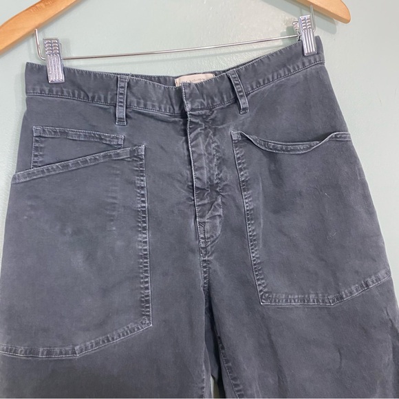 Nili Lotan Shon Pant Barrel Bow Leg Size 4 Slouchy In Carbon Black - Picture 3 of 8